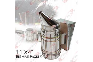 Large Bee Hive Smoker Stainless Steel w/Heat Shield Beekeeping Equipment New 